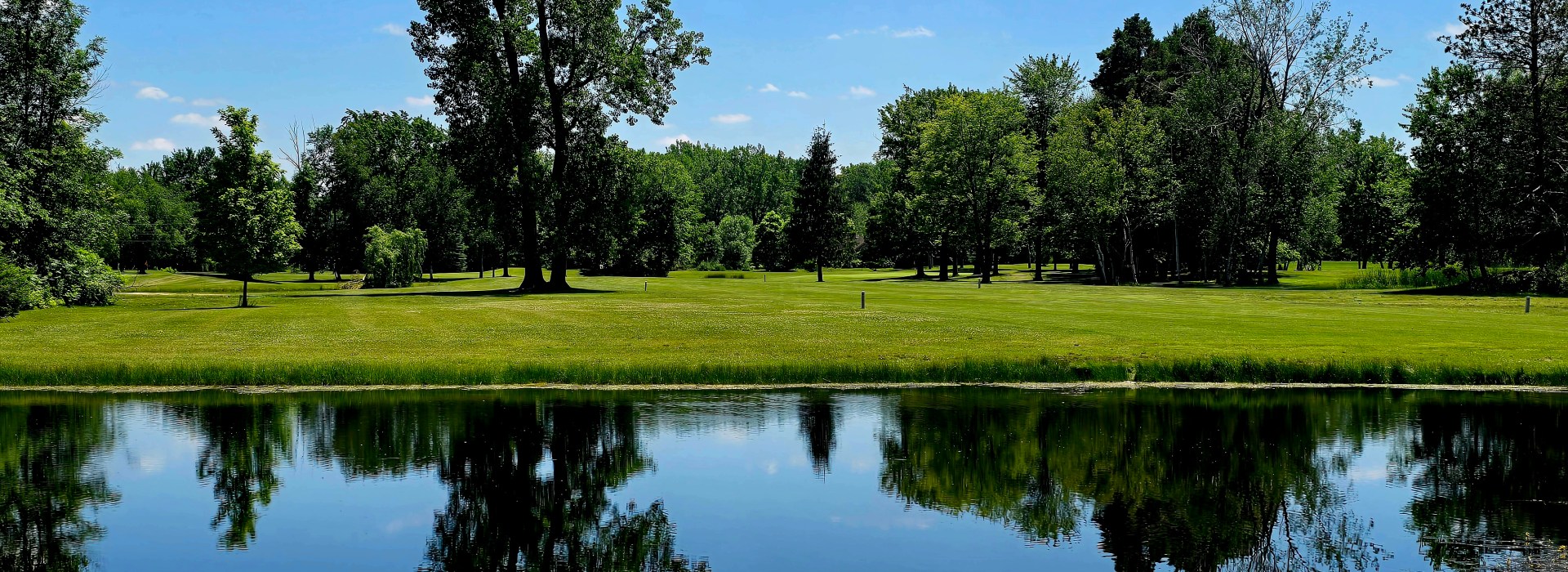 Golf course pond